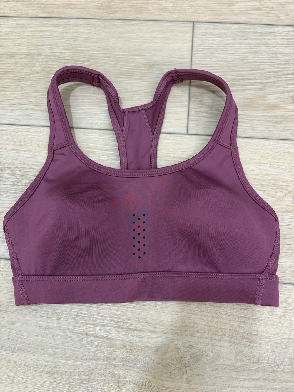 Avia Plum Athletic Workout Fitness Racerback Sports Bra. Size Small
